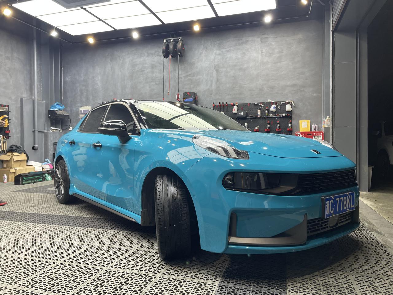 领克03,漆面改色膜,pet迈阿密蓝_领克03车友圈_懂车帝