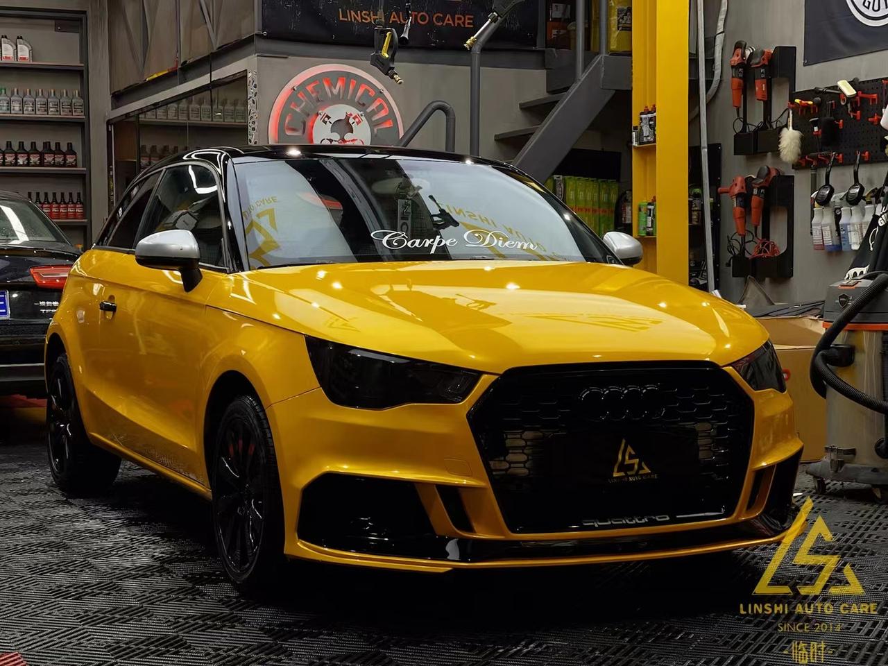 奥迪a1改色贴膜