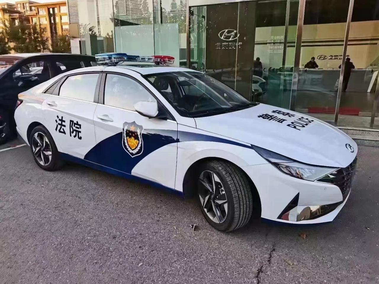 北京现代朗动警车图片