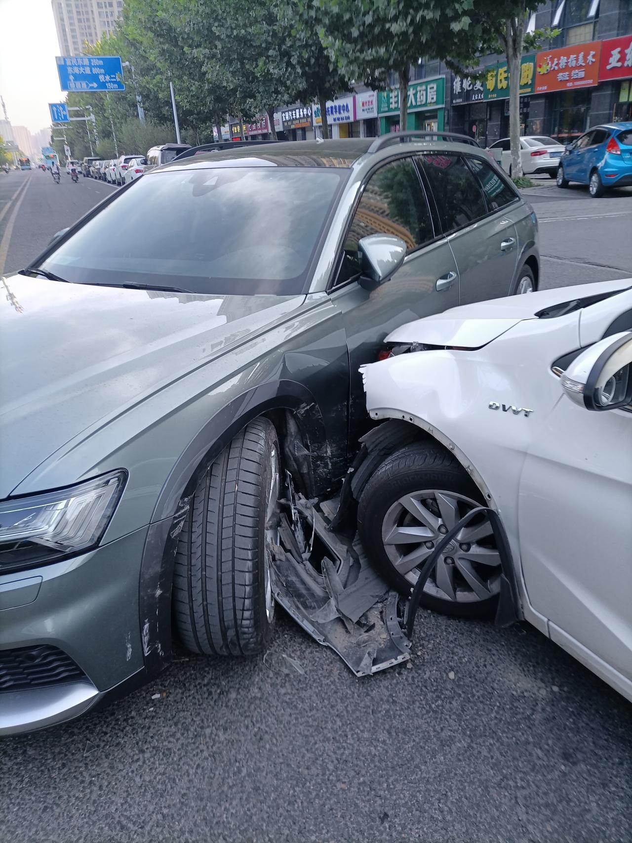 奥肉首撞,车友们,引以为戒_奥迪a6(进口)车友圈_懂车帝