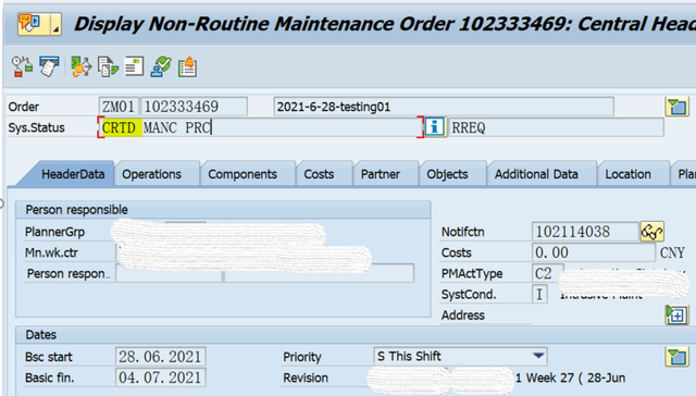 SAP PM 初級系列24 - 發料到維修工單