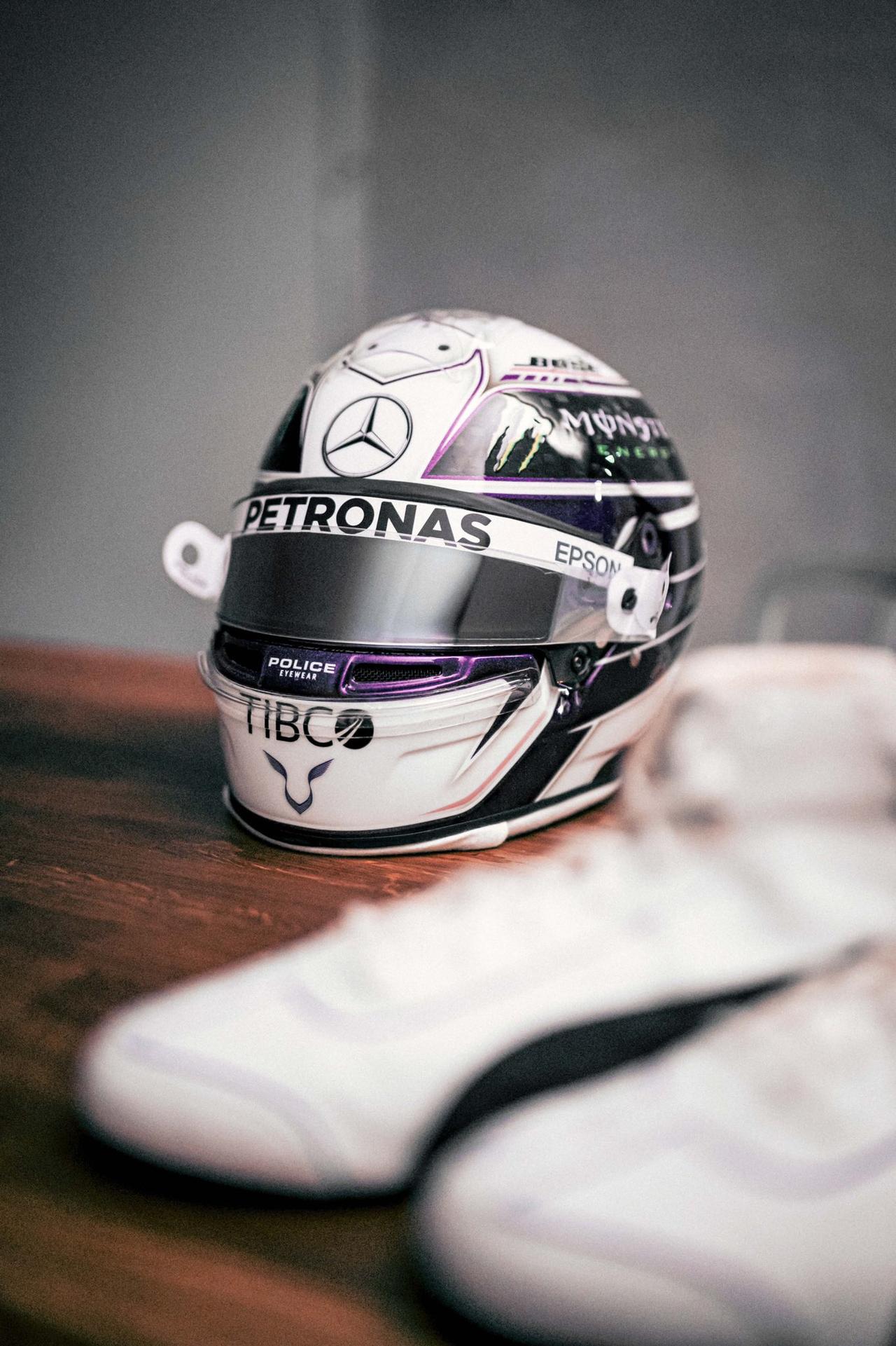 2020年他要全场刷紫 汉密尔顿公布2020年头盔涂装#f1