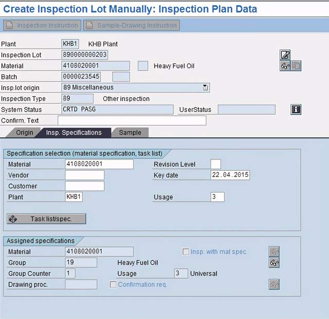 Physical Samples Management in SAP QM