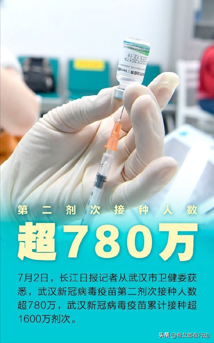 武汉新冠病毒疫苗第二剂次接种超780万人市民接种积极性空前高涨