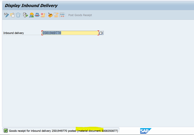 SAP MM VL09試圖取消收貨報錯說某個HU負庫存