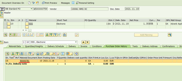 Output type SPED trigger inbound delivery after PGI for inter-company STO's outb