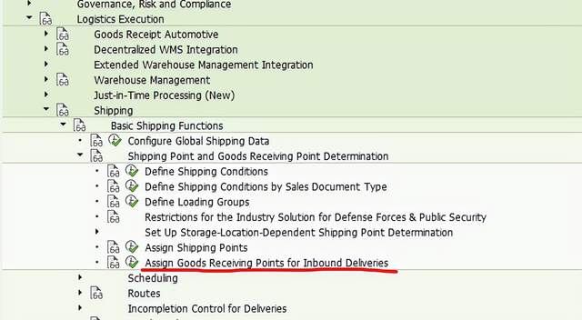 Output type SPED trigger inbound delivery after PGI for inter-company STO's outb