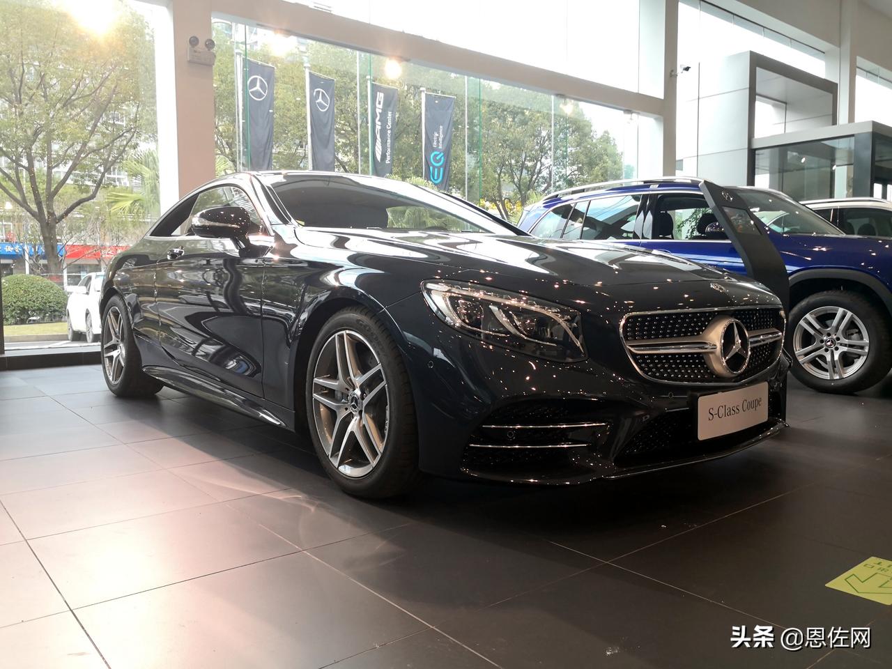奔驰s450 coupe 碳灰蓝,六缸大型豪华轿跑,现车11