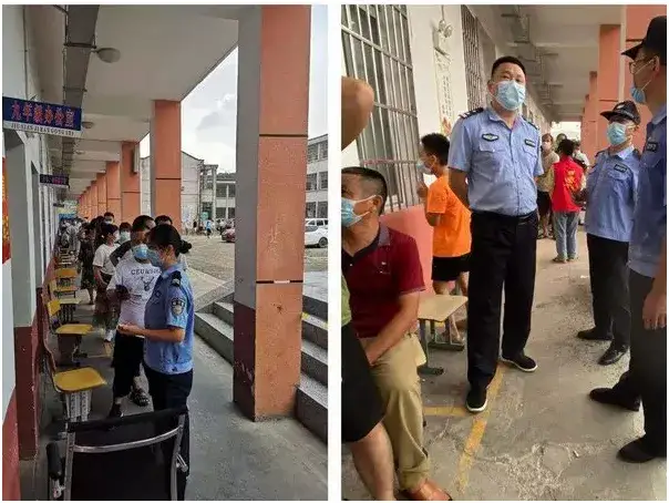 党旗在抗疫一线高高飘扬 | 谭家山派出所：不惧疫情 不畏酷暑 我们一直在路上