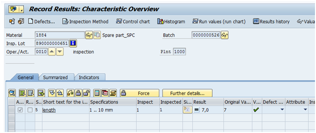 Control charts in SAP QM