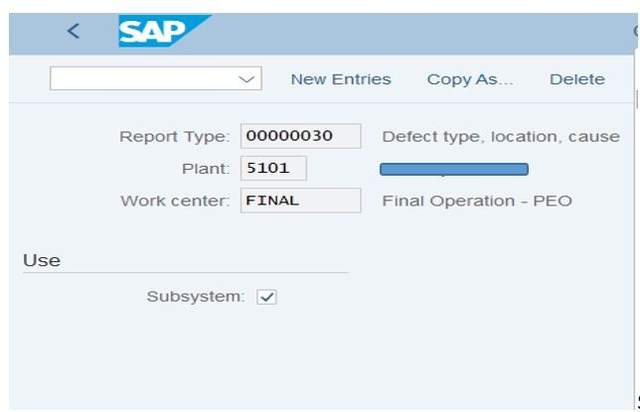 SAP QM Automatic Defect Recording