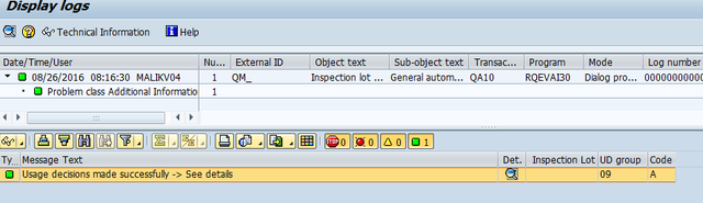 SAP QM Auto Usage Decision