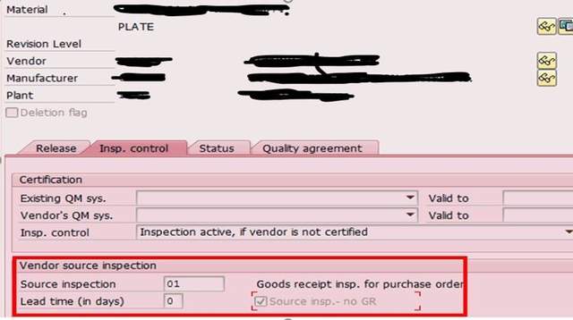 Quality Inspection in drop shipment process