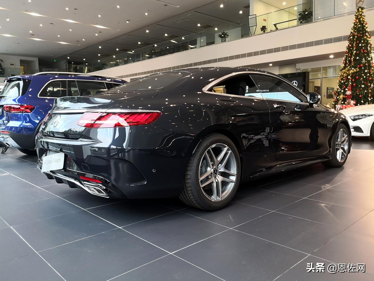 奔驰s450 coupe 碳灰蓝,六缸大型豪华轿跑,现车11