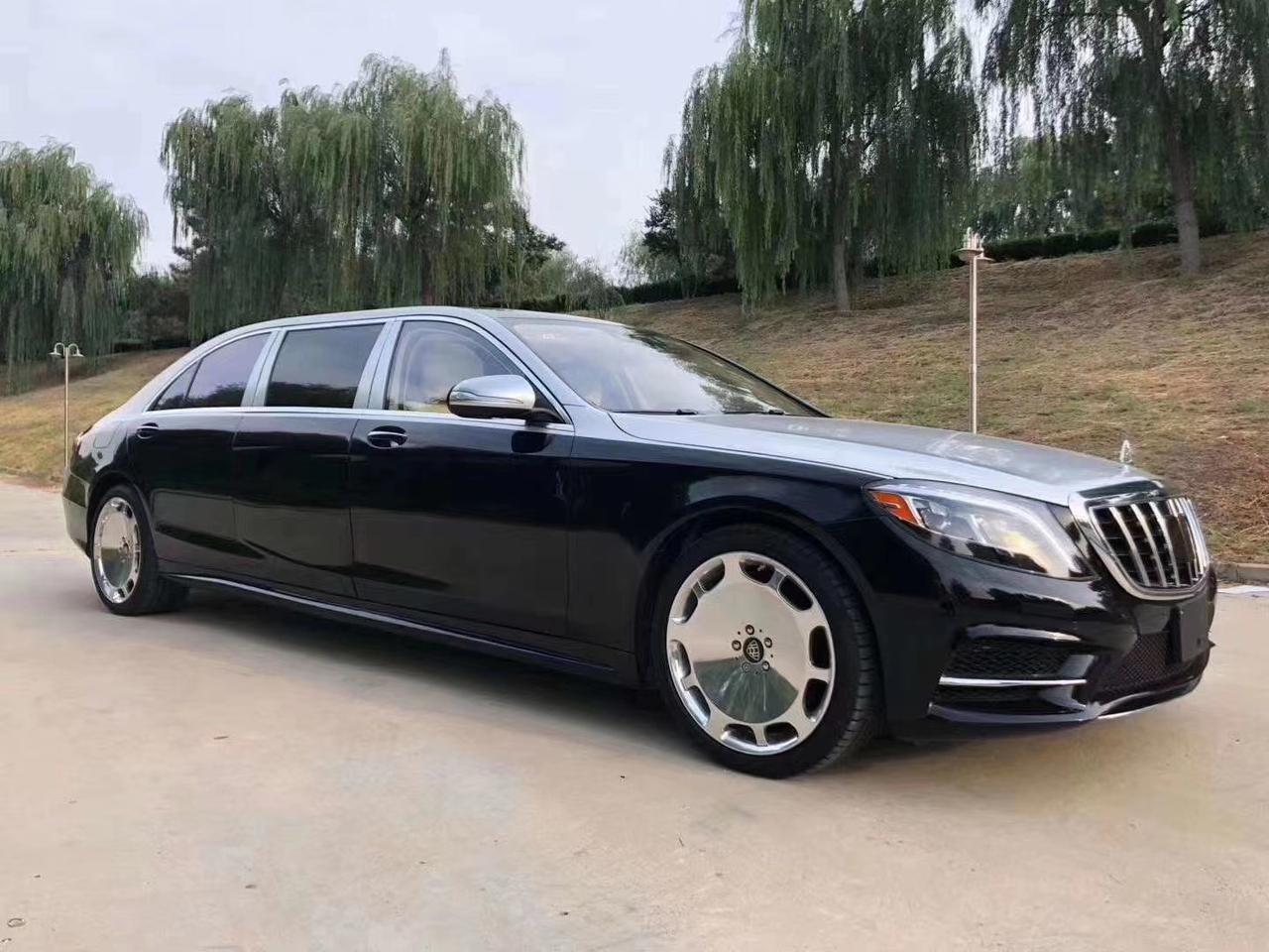 迈巴赫普尔曼加长5米98排面和劳斯莱斯同级天津港口现车迈巴赫普尔曼