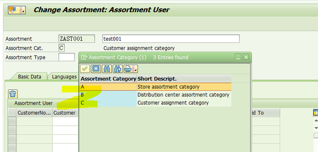 SAP Retail 事務程式碼WSOA1建立Assortment不能選Assortment Category !