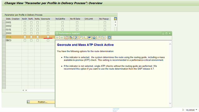 Delivery Automatic Creation for UB type STO