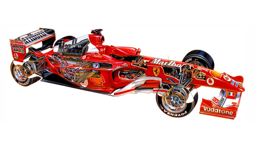 虽然现在的f1赛车越来越先进,但论综合性能和赛道成绩,法拉利f2004