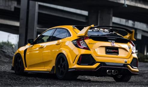 spoon黄色思域fk,简直就是玩家们的信仰改装 本田思域都