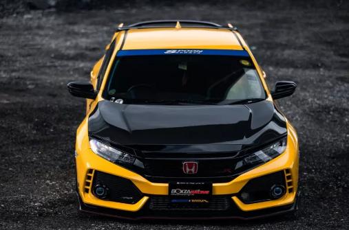 spoon黄色思域fk,简直就是玩家们的信仰改装 本田思域都