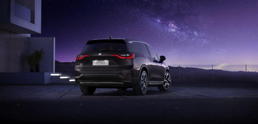 上海车展星云紫es8首次亮相,这也是星云紫es8的全球首秀