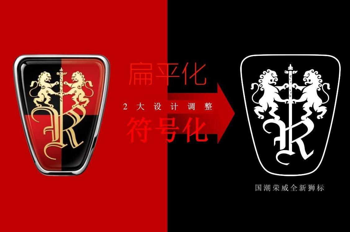 上汽荣威发布新车标-在原有基础上,进行了优化,令其看上去更年