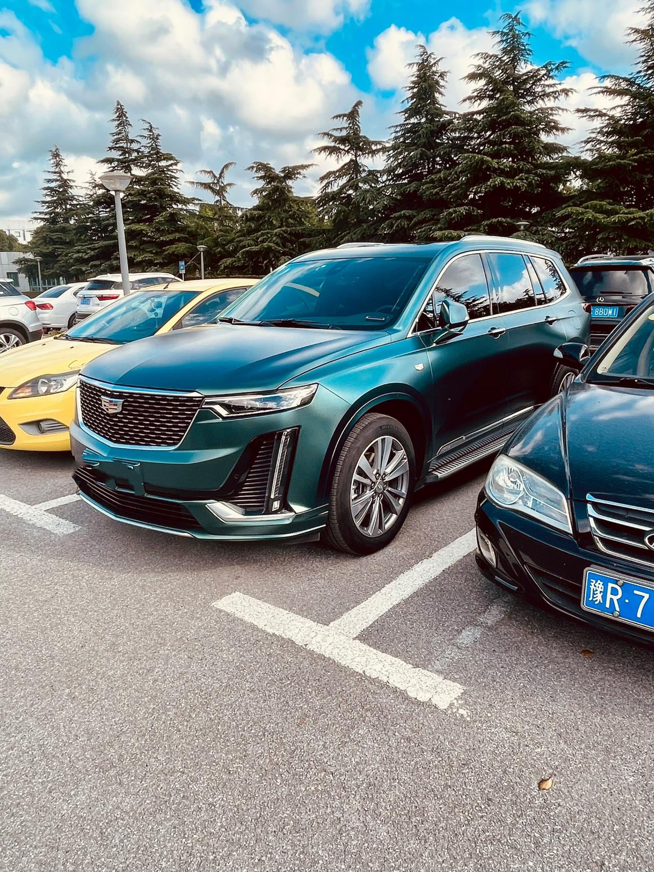 贴了个电光墨绿,赞尼奈斯_凯迪拉克xt6车友圈_懂车帝