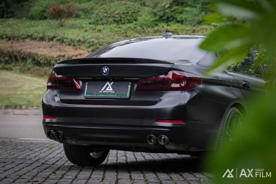 石家庄宝马五系贴ax磨砂黑改色膜_宝马5系车友圈_懂车帝