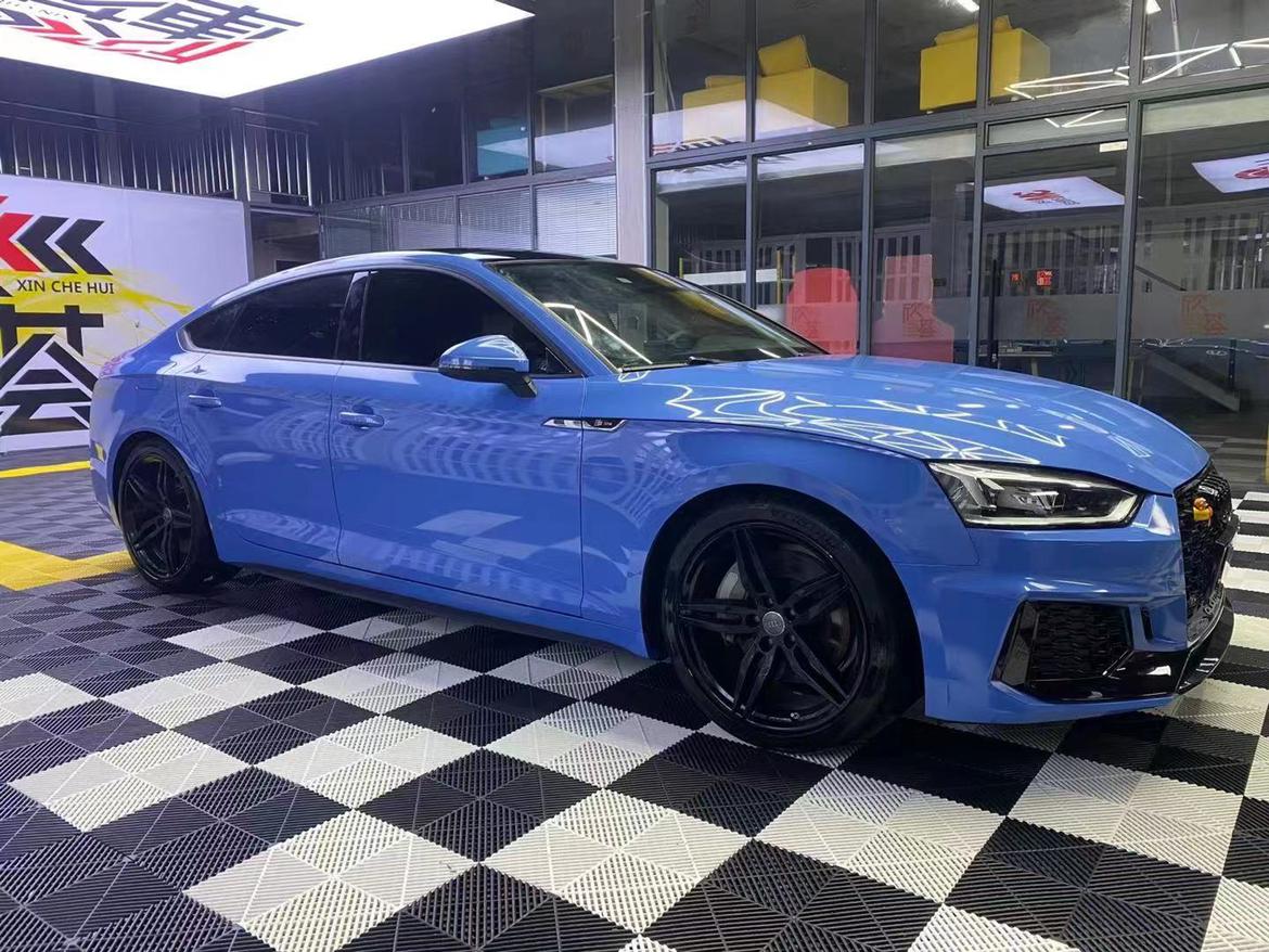 纳瓦拉蓝改阿布扎比蓝(改色膜_奥迪a5车友圈_懂车帝