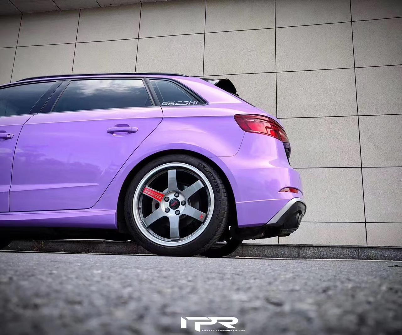 奥迪a3改色膜梦幻紫〔社会社会_奥迪a3车友圈_懂车帝