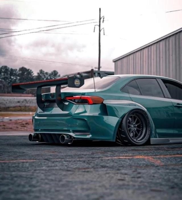 西装暴徒卡罗拉宽体 低趴 大尾翼_卡罗拉车友圈_懂车帝