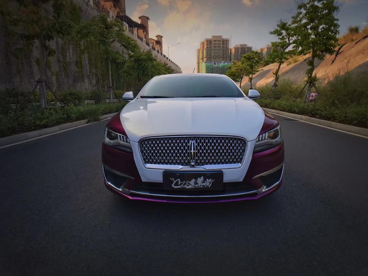 林肯mkz 双拼 超亮金属帝王紫贝壳白变金_林肯mkz车友圈_懂车帝