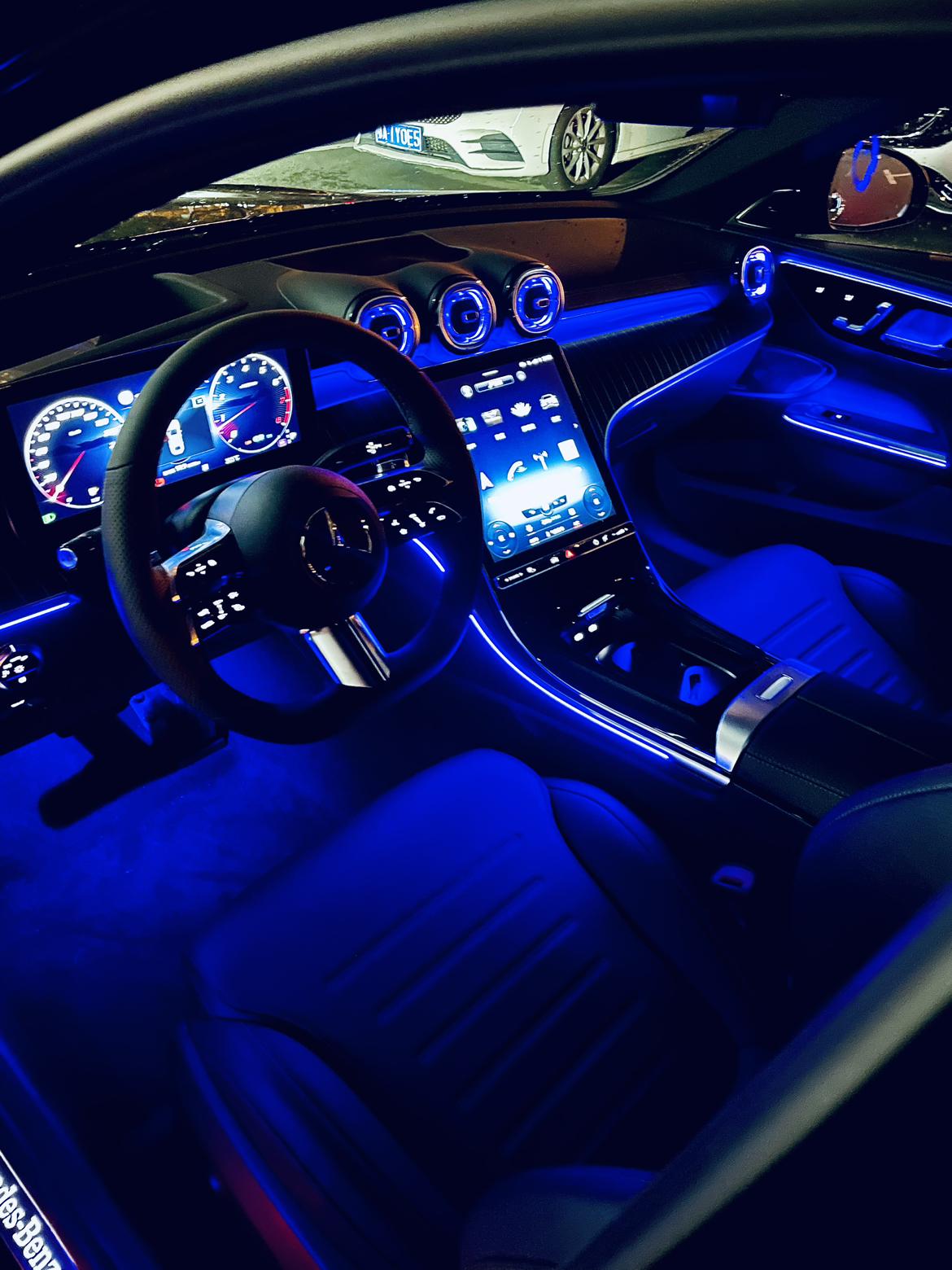 夜拍全新奔驰c级