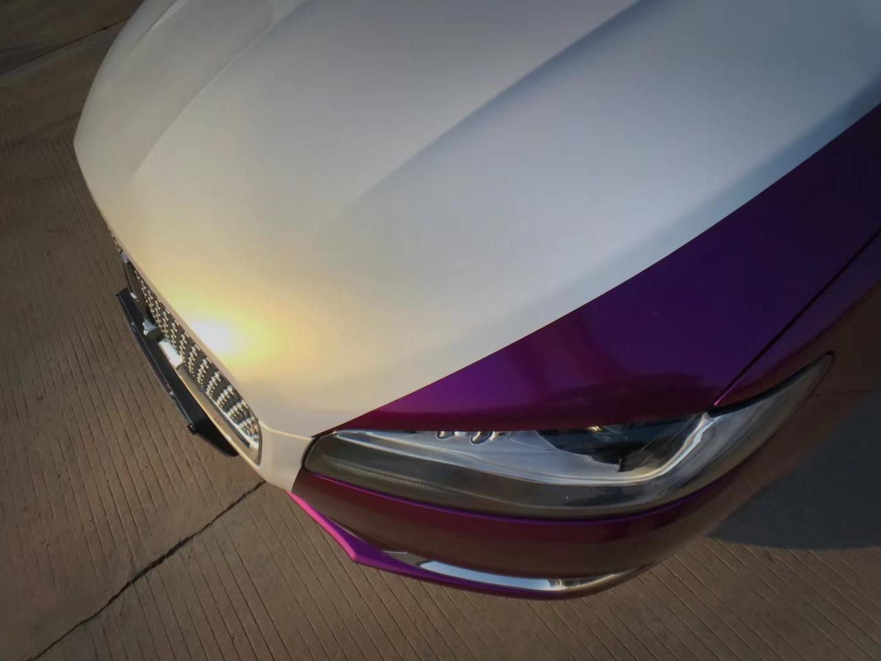 林肯mkz 双拼 超亮金属帝王紫贝壳白变金_林肯mkz车友圈_懂车帝