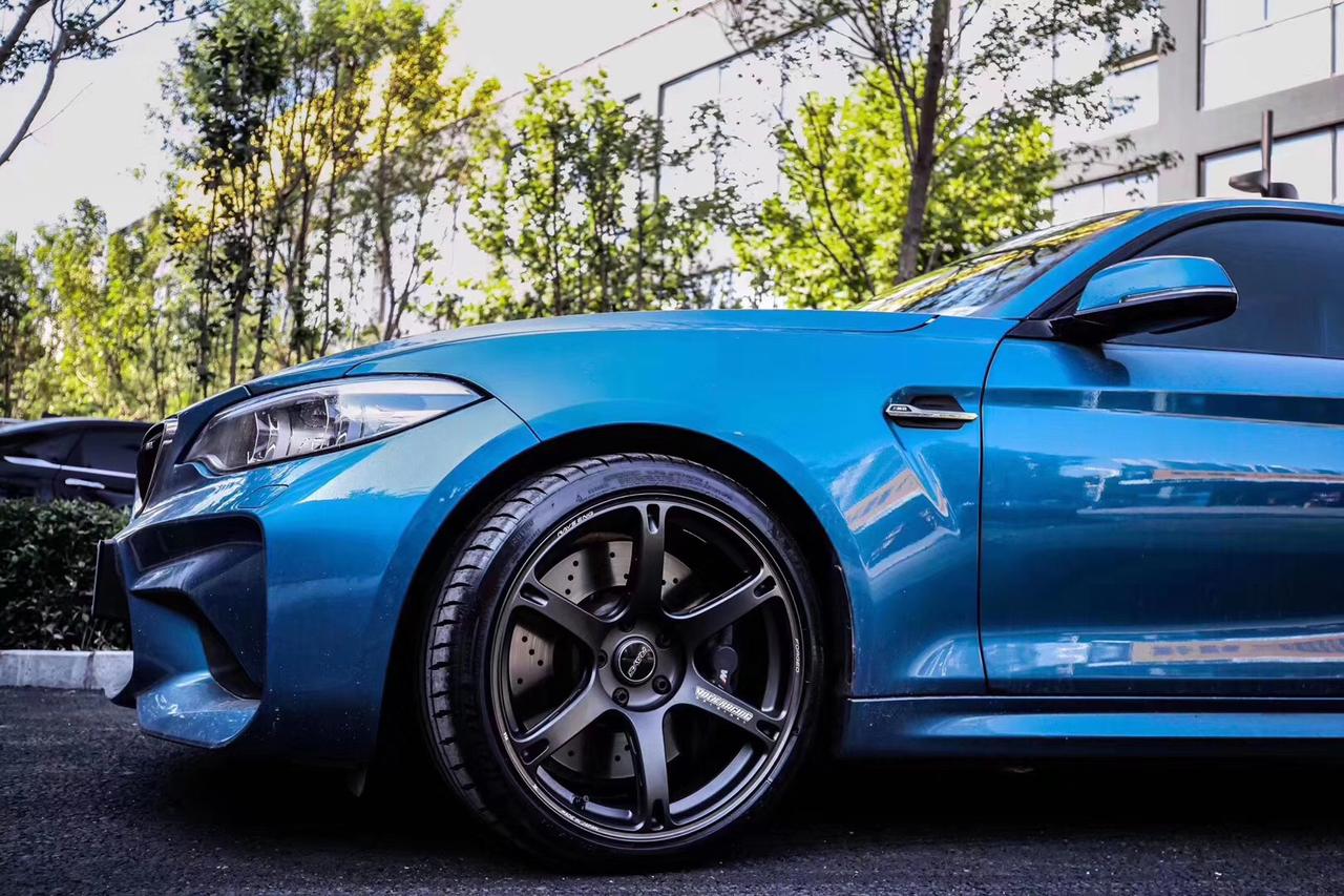 日本rays te037 镂空锻造轮毂宝马m2 m2c雷霆