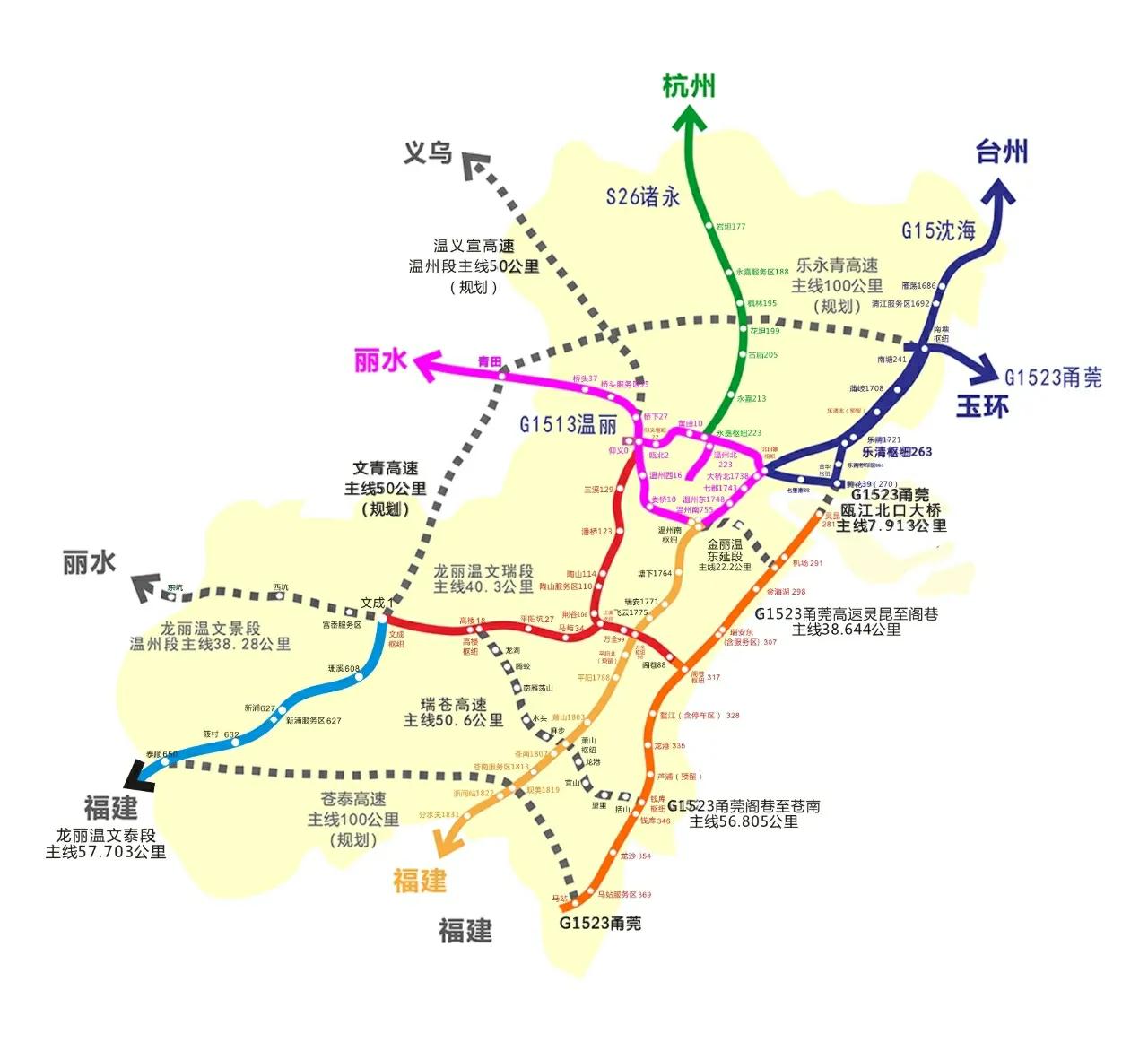 文泰高速路况很好,路面很空,车流很少,温州市区去泰顺县城不走