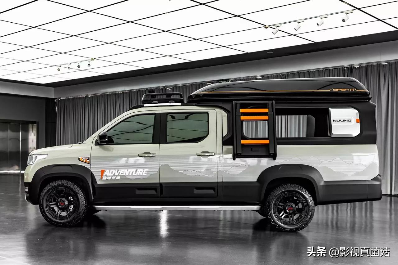 五菱"野营"皮卡#五菱征途"野营版",官方命名"越境征途