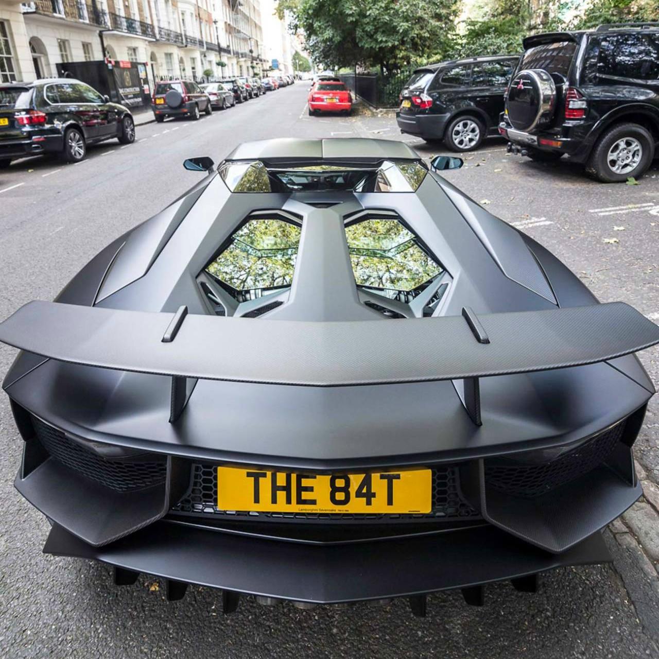 哑光黑大牛,兰博基尼aventador lp750-4 su