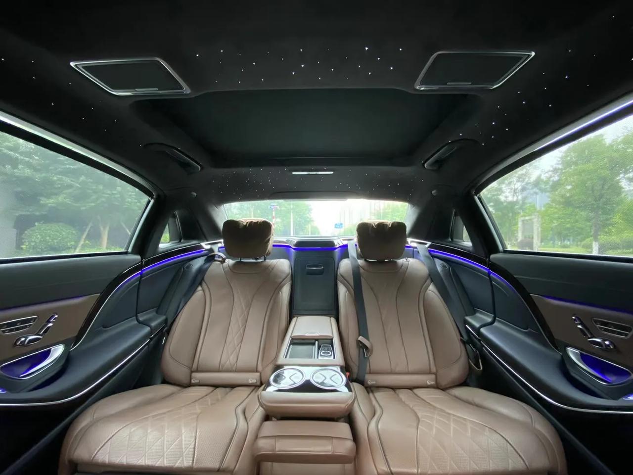 19年迈巴赫s450,全车原版原漆,实原厂选配星空顶夜晚直接