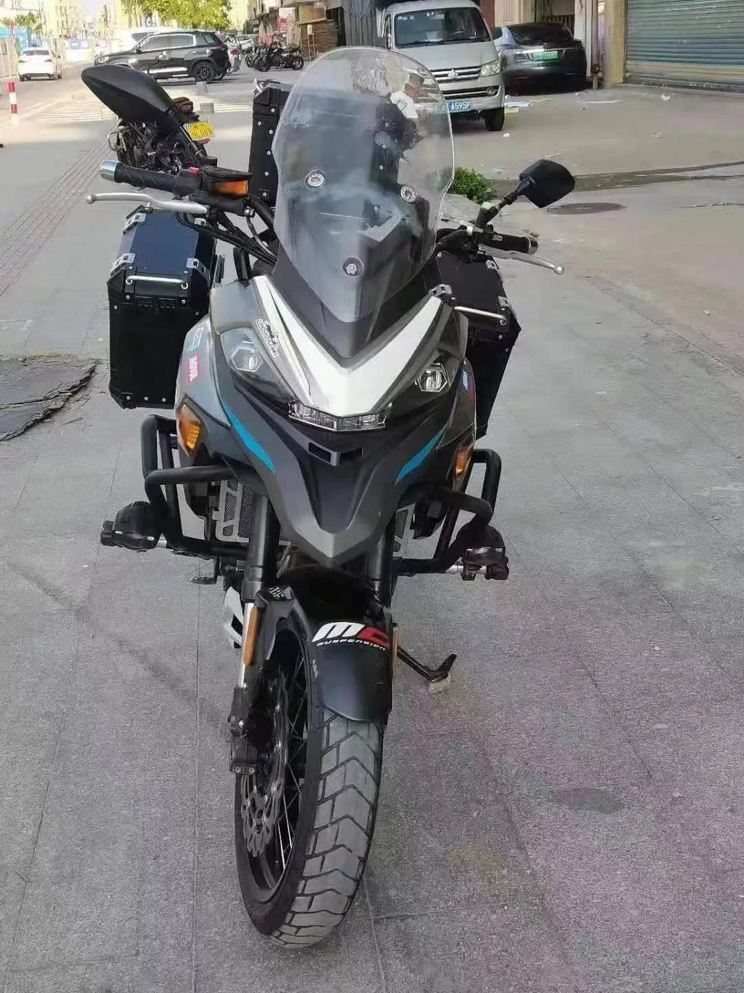 摩瑞500cc拉力车,高配带abs,加装铝合金三箱,本田50