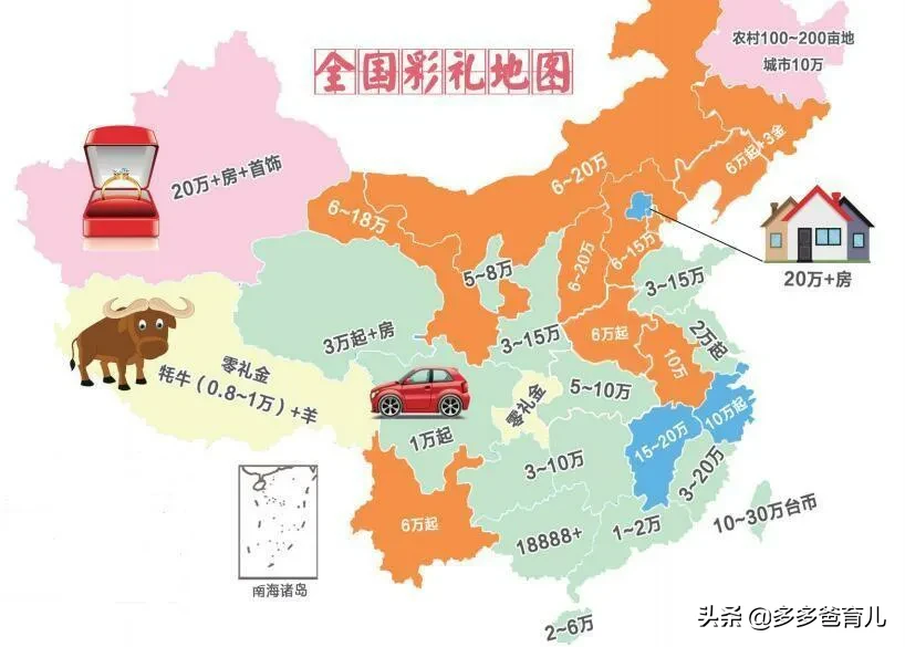 地图|全国压岁钱地图出炉 这几张图挺有意思！