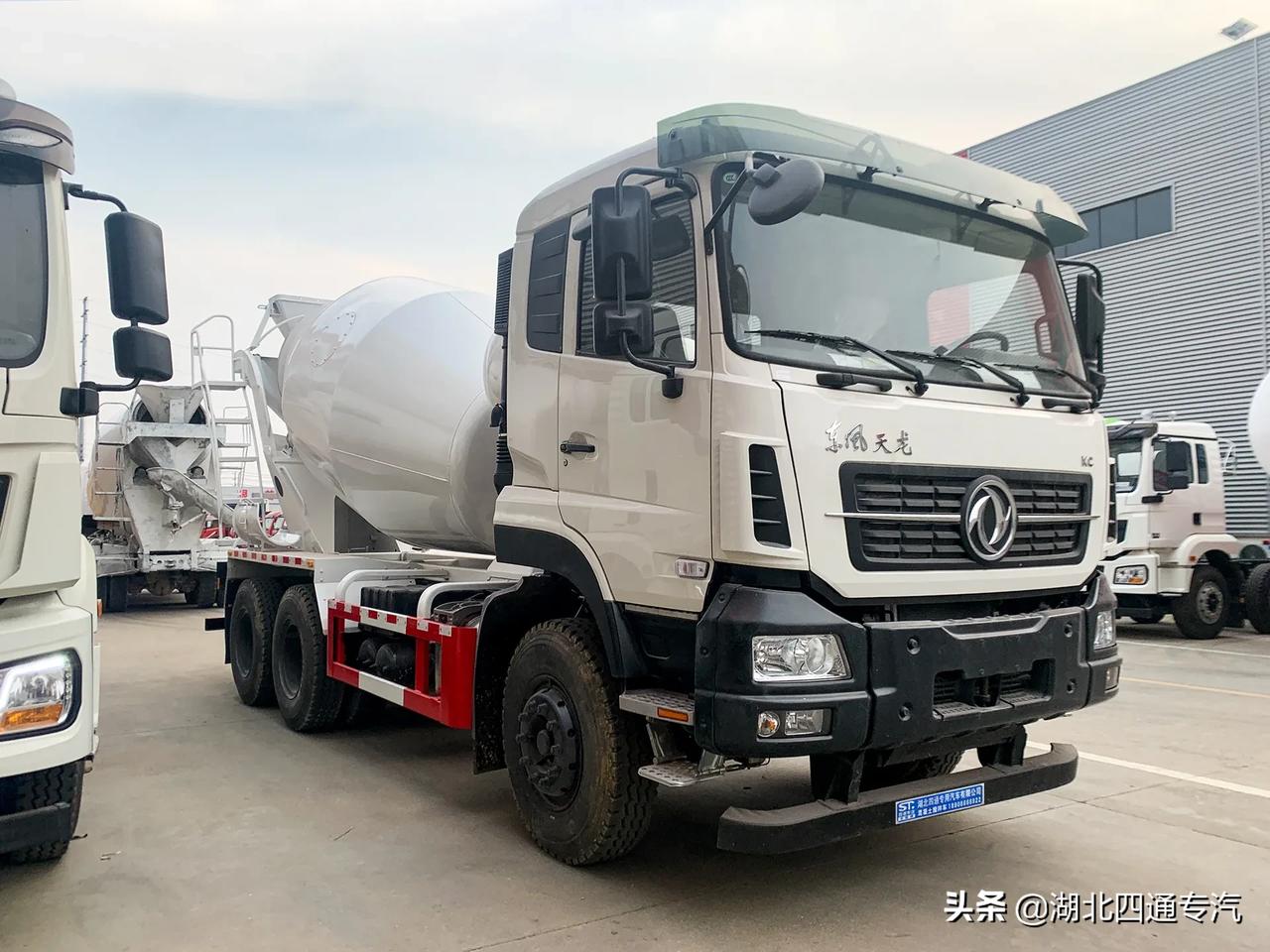 国六东风天龙3桥轻量化搅拌车即将上市东风天龙旗舰产品湖北四通高端