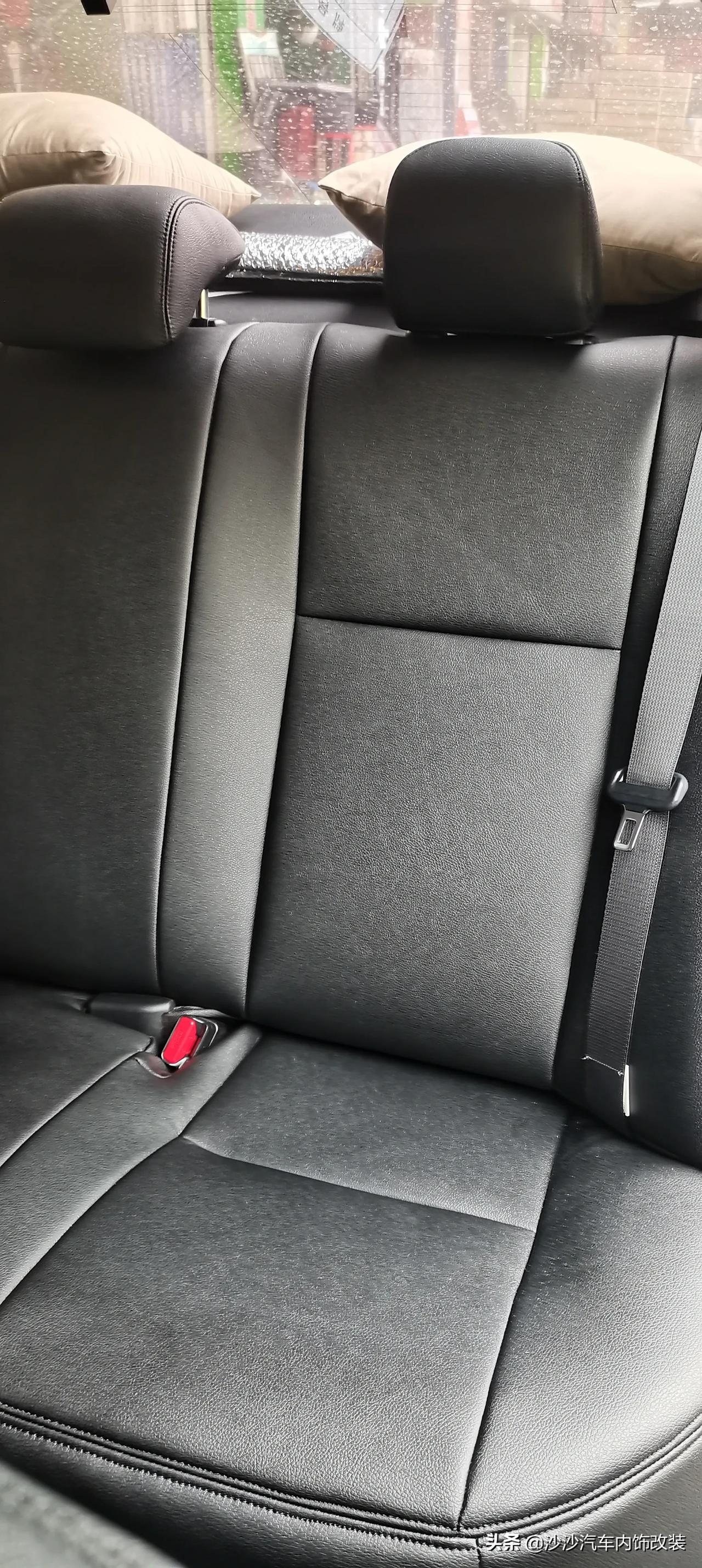 雷凌原车座椅老化脱皮改装进口拉丝皮完美交车