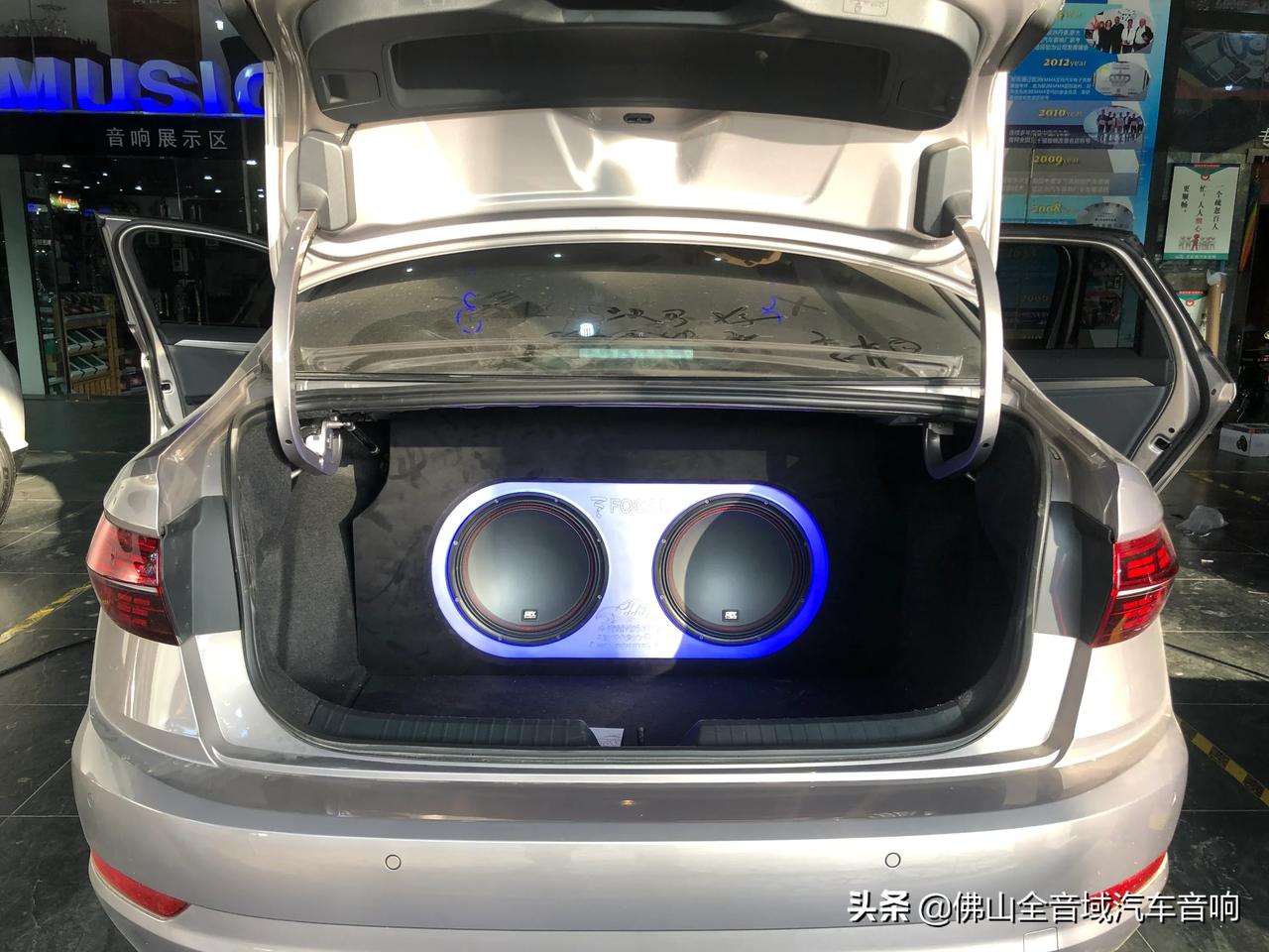大众速腾音响改装收尾阶段