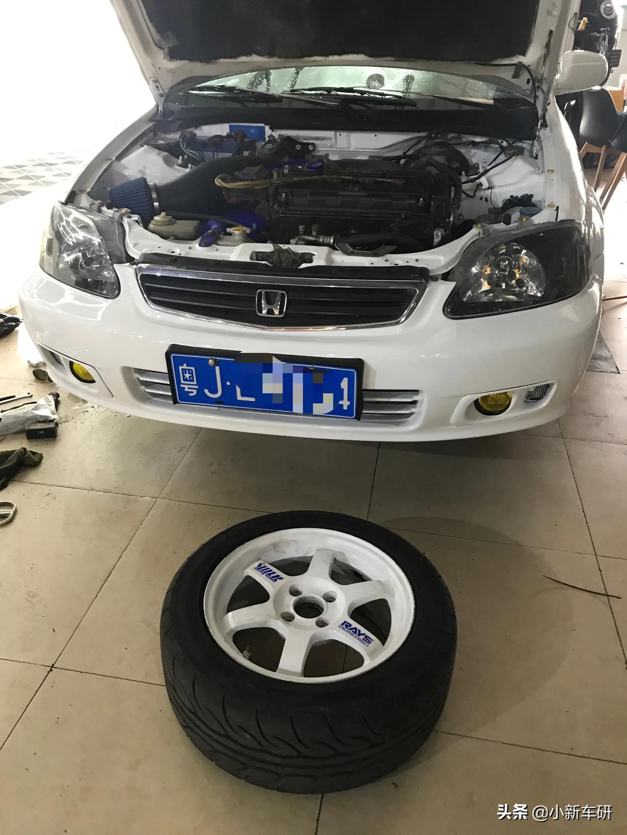 情怀是需要本钱的～本田第六代思域ek1,ap racing