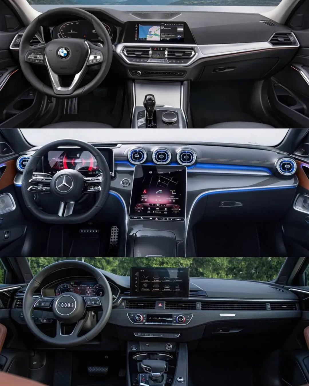 bba这三款车是不是内饰比品牌更让人纠结