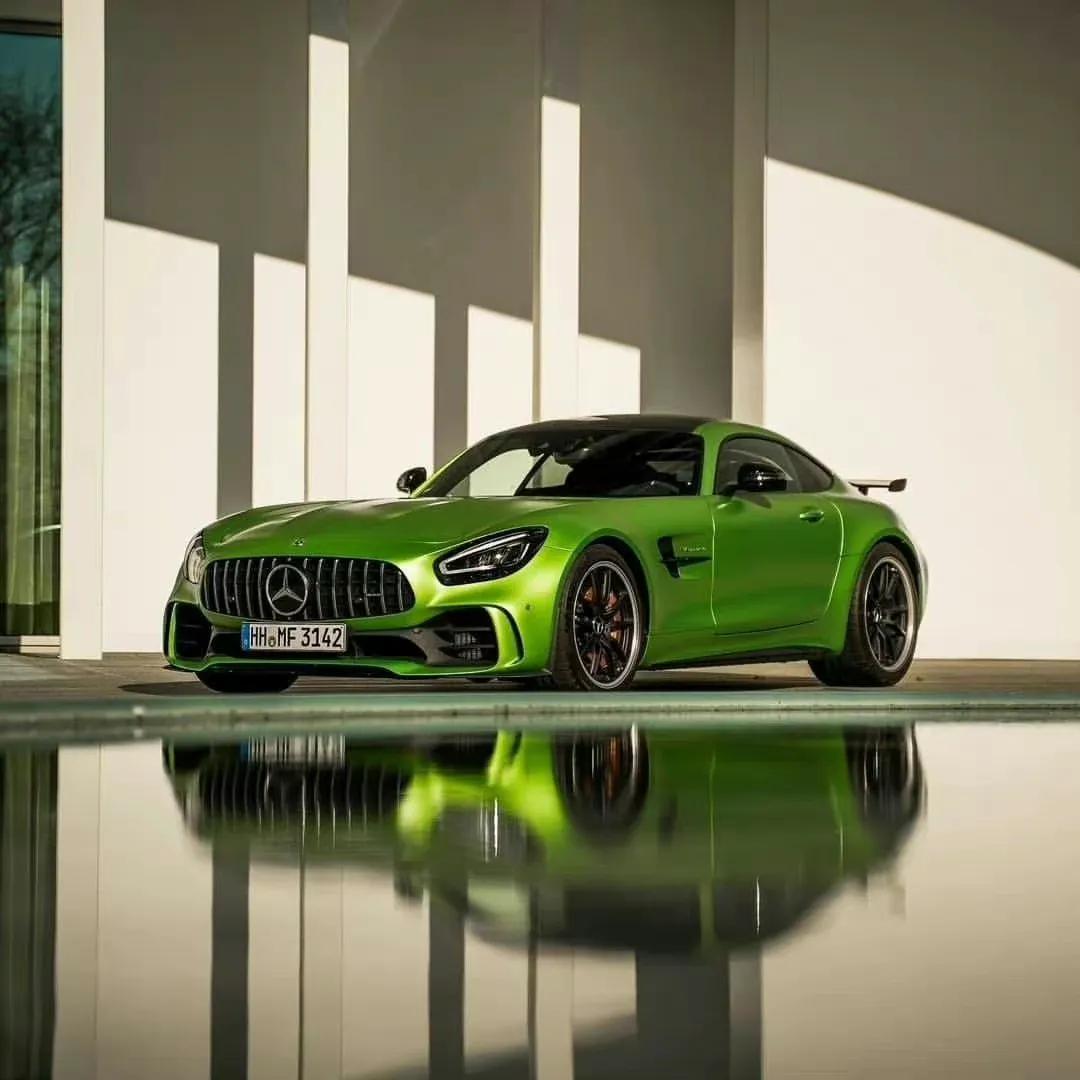 mercedesamggtr身披绿色战袍感觉怎么样奔驰