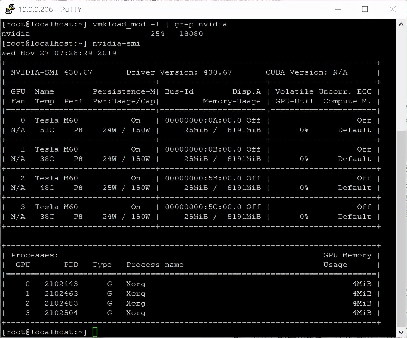 VMware ESXi安装NVIDIA GPU显卡硬件驱动和配置vGPU