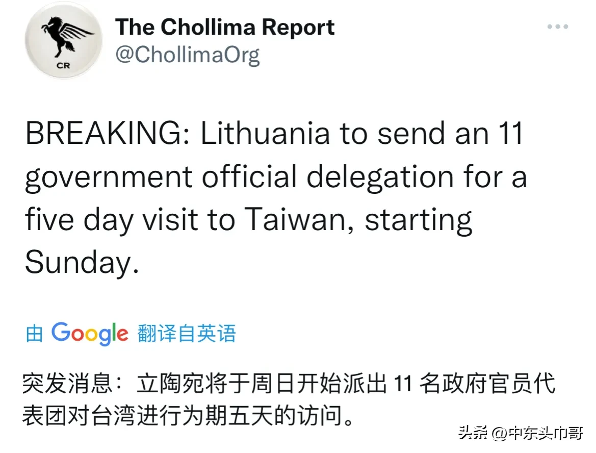 立陶宛总统再表态，敦促外长修改“台湾代表处”名称