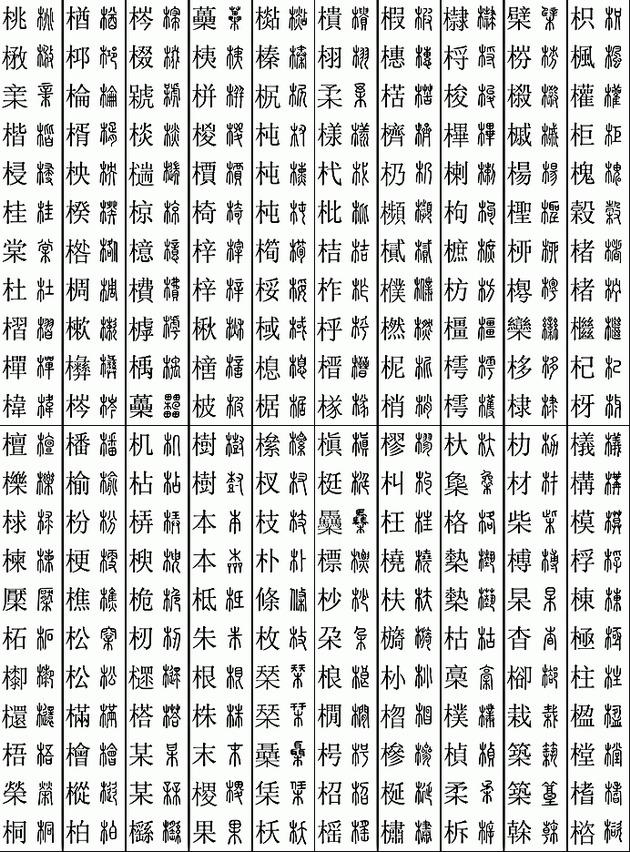 11219个字楷篆对照表(小篆楷书对照表)-锐牛沃德讯息网